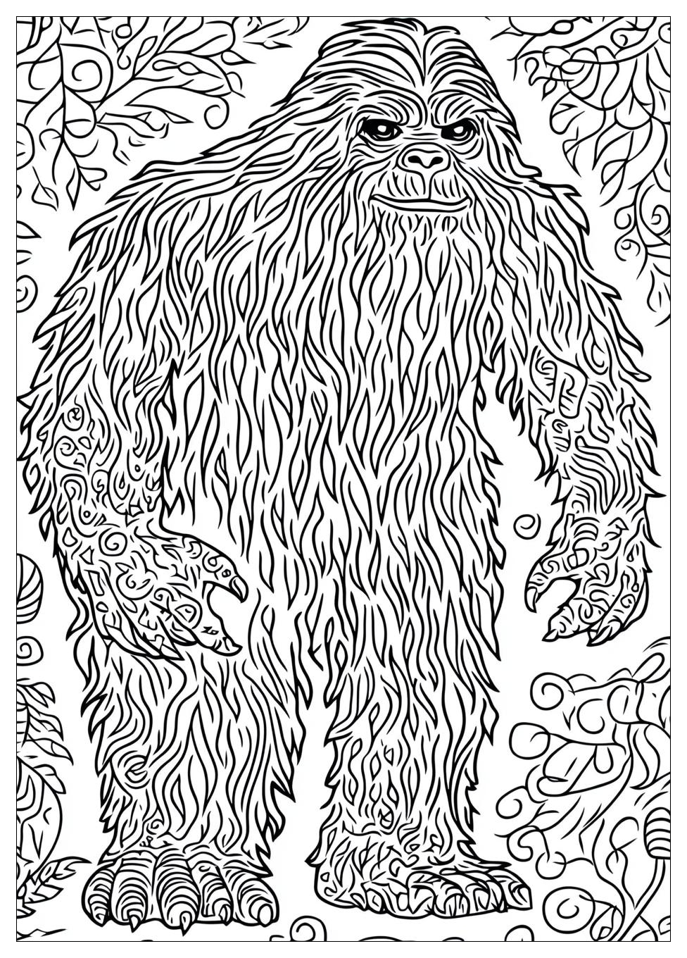 Bigfoot Yeti Coloring Pages-4