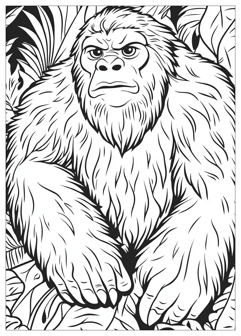 Bigfoot Yeti Coloring Pages-7