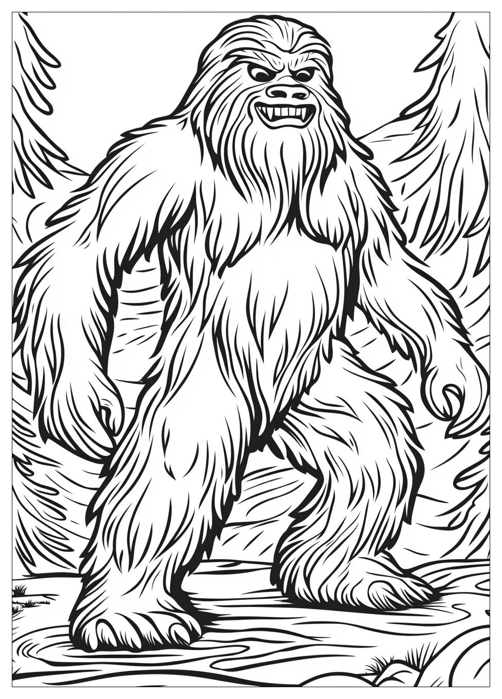 Bigfoot Yeti Coloring Pages-9