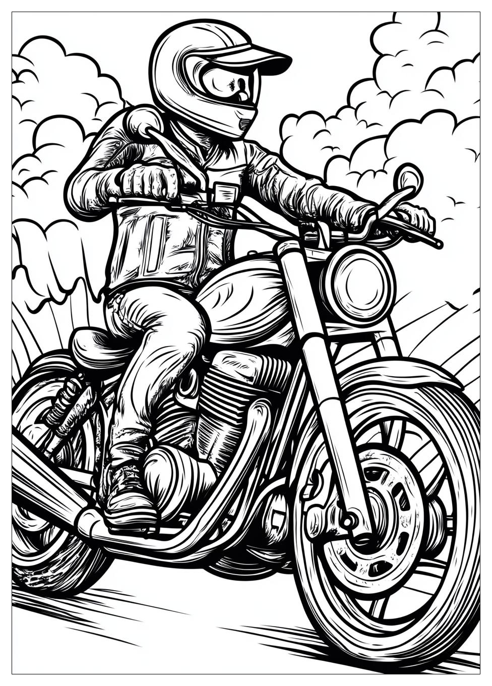 Biker Coloring Pages-1