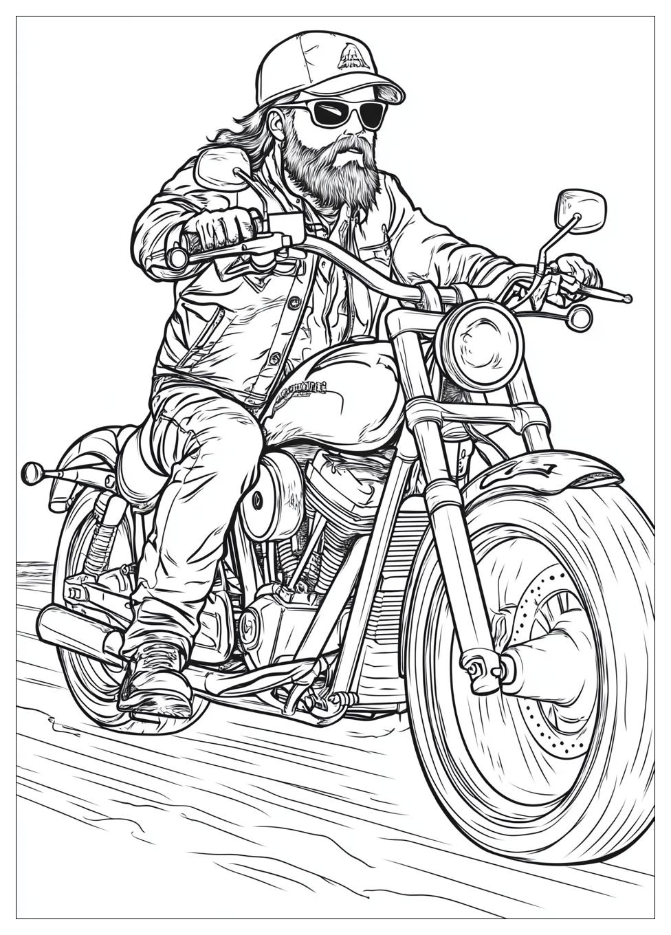 Biker Coloring Pages-13