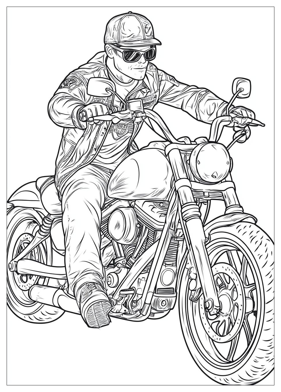 Biker Coloring Pages-16