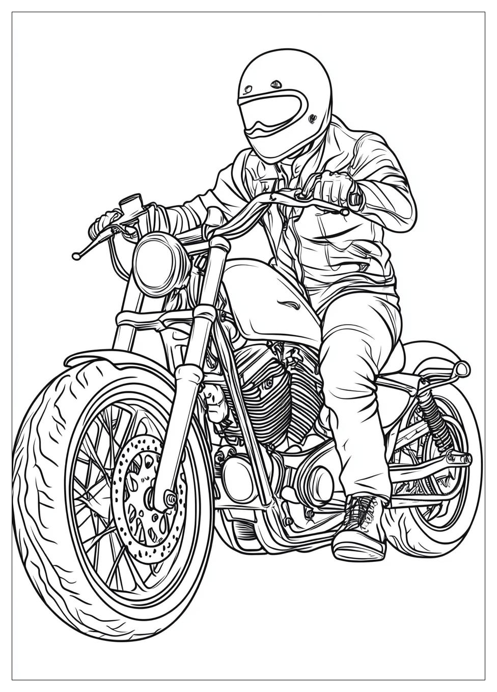 Biker Coloring Pages-17