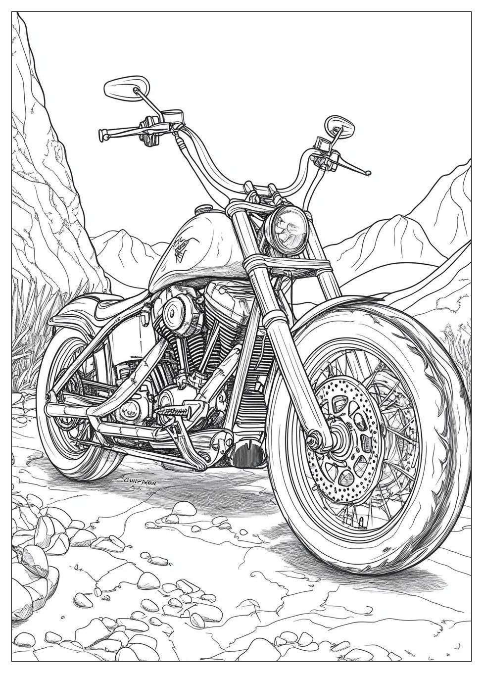 Biker Coloring Pages-18
