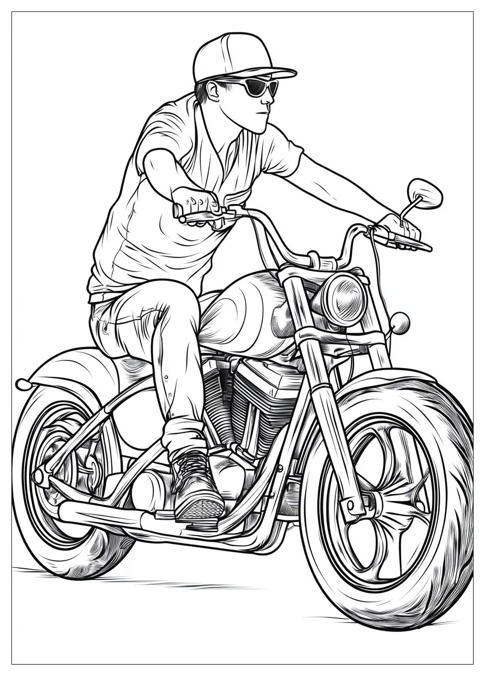 Biker Coloring Pages-19