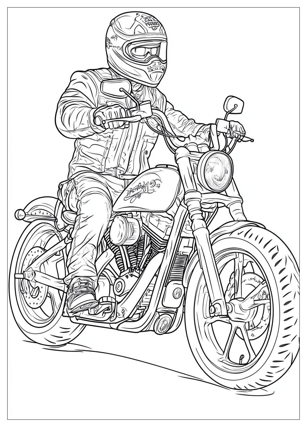 Biker Coloring Pages-3