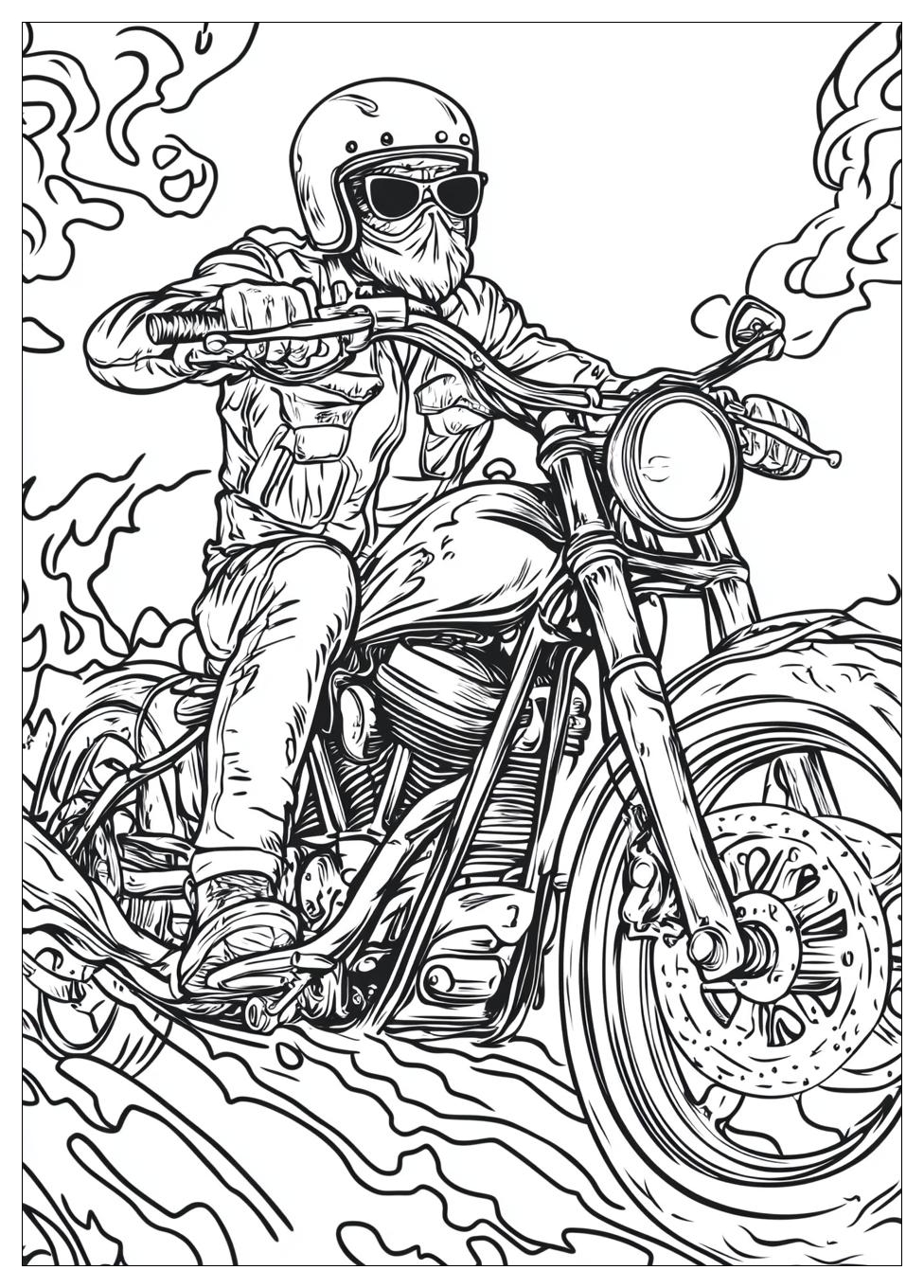 Biker Coloring Pages-6
