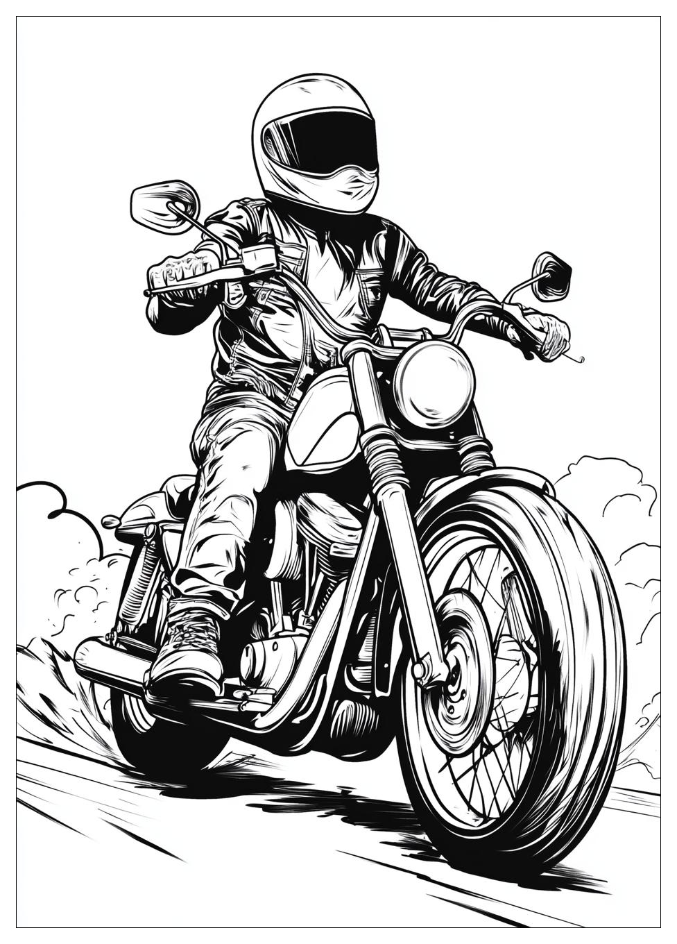 Biker Coloring Pages-7