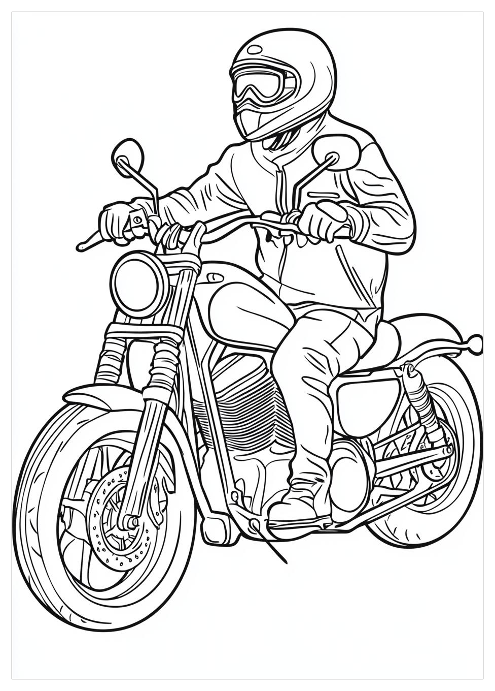 Biker Coloring Pages-9