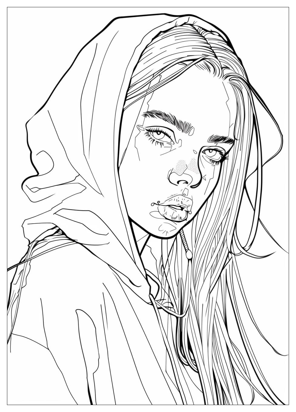 Billie Eilish Coloring Pages-13