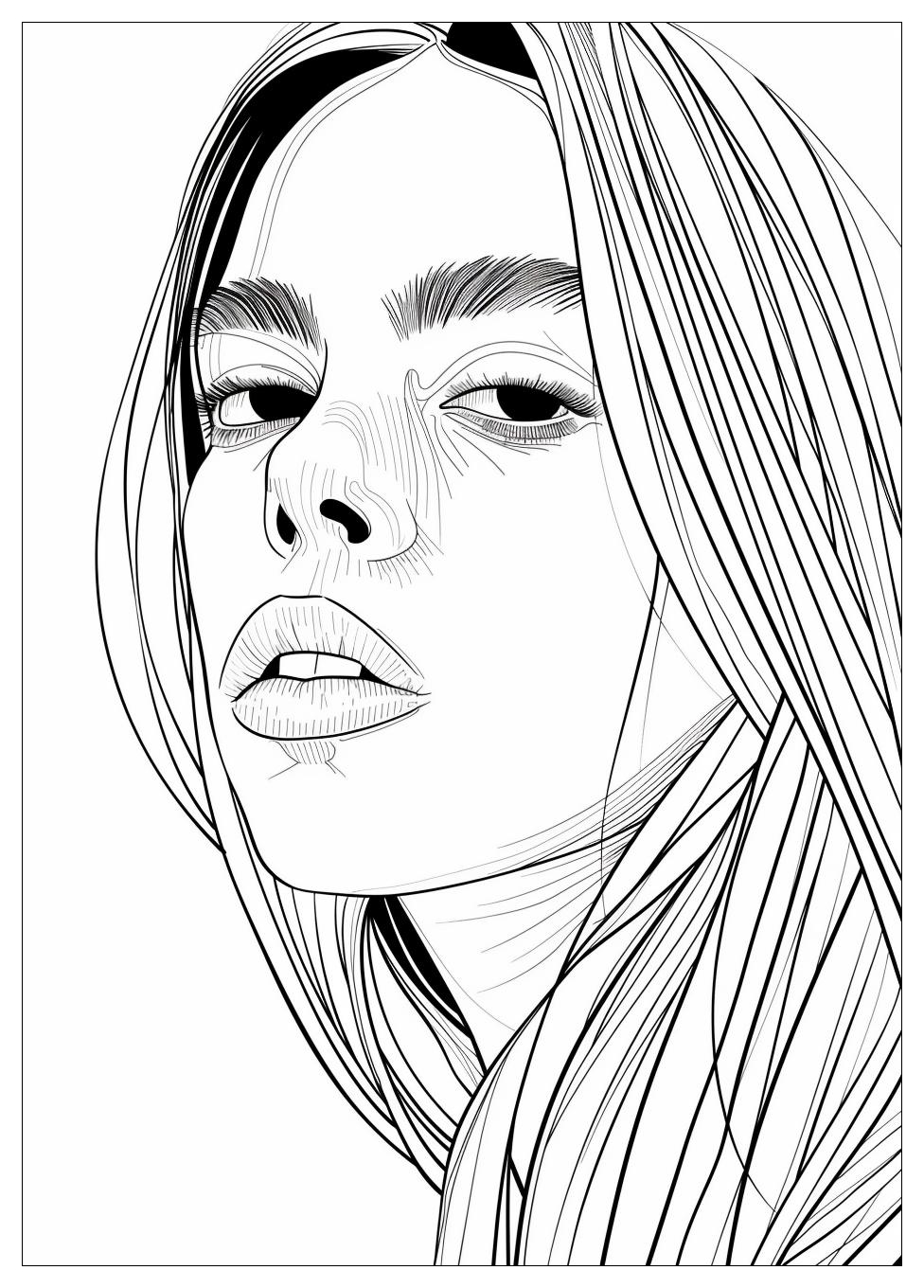 Billie Eilish Coloring Pages-14