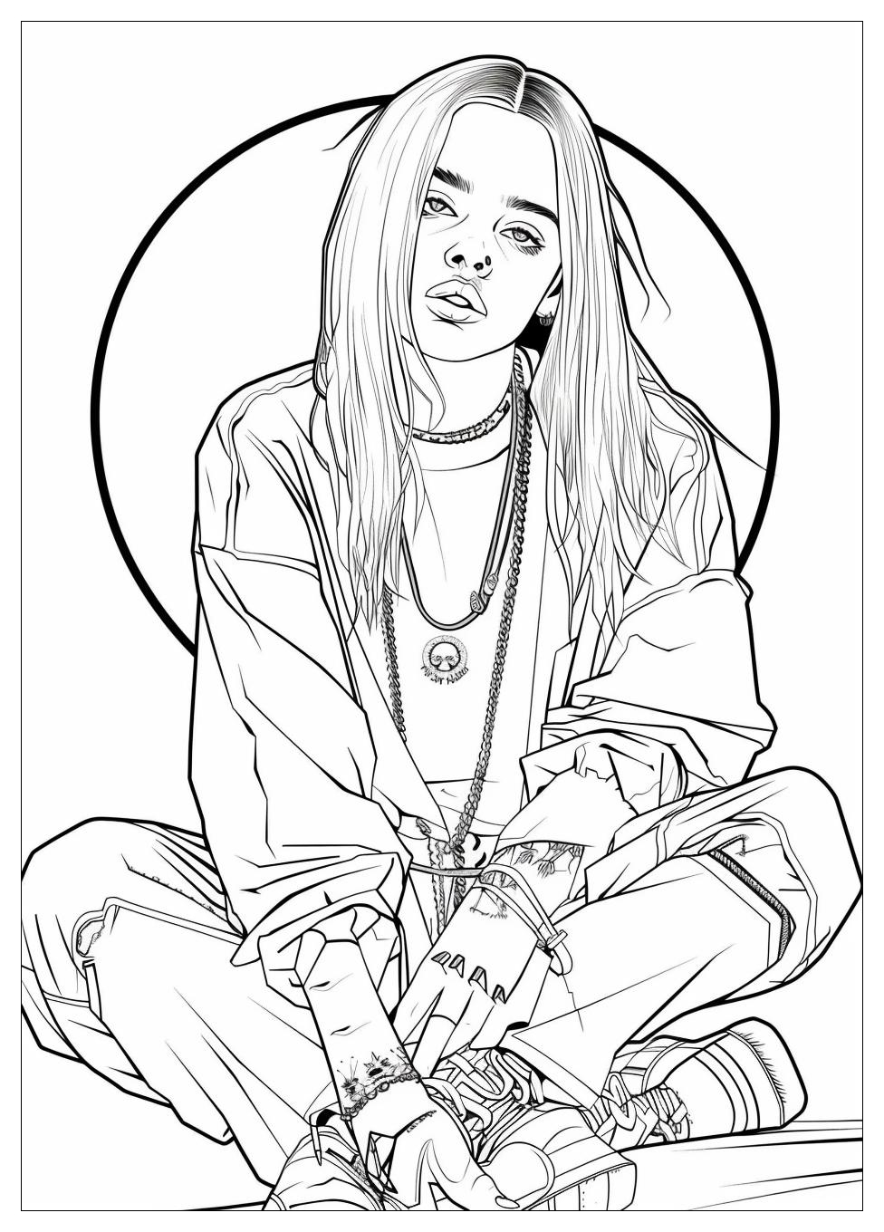 Billie Eilish Coloring Pages-15