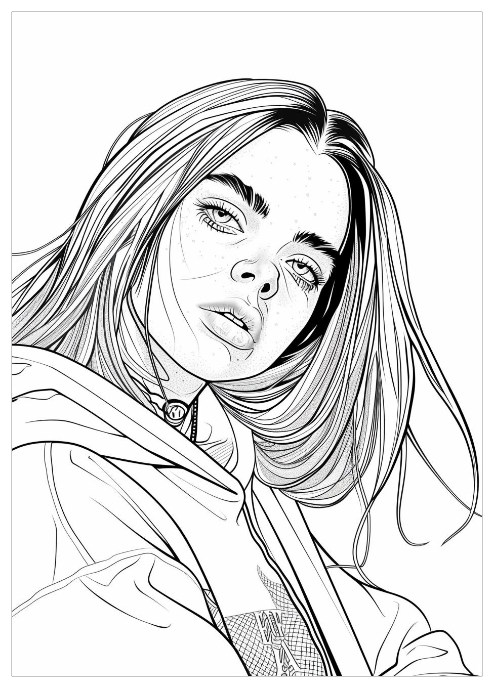 Billie Eilish Coloring Pages-16