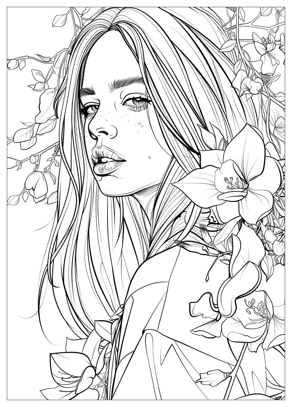 Billie Eilish Coloring Pages-17