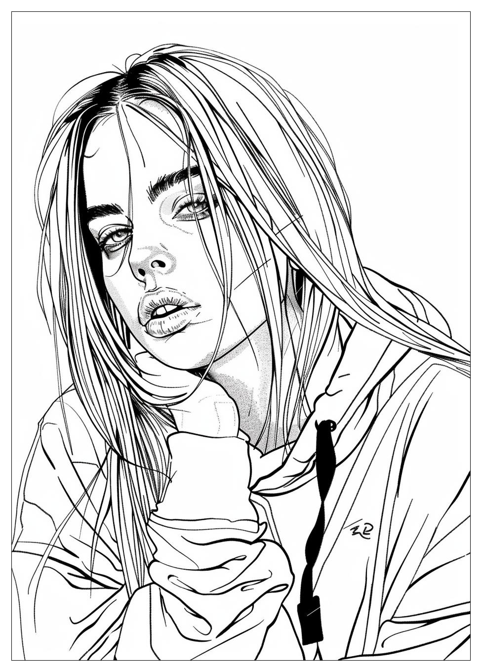 Billie Eilish Coloring Pages-19