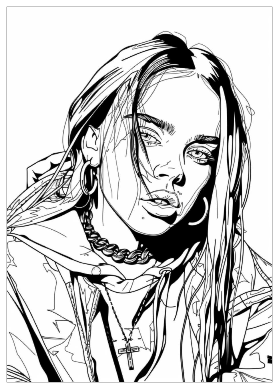Billie Eilish Coloring Pages-2