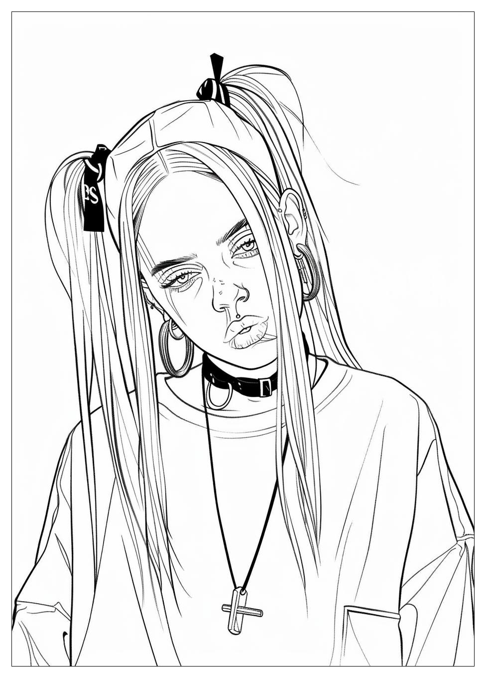 Billie Eilish Coloring Pages-4