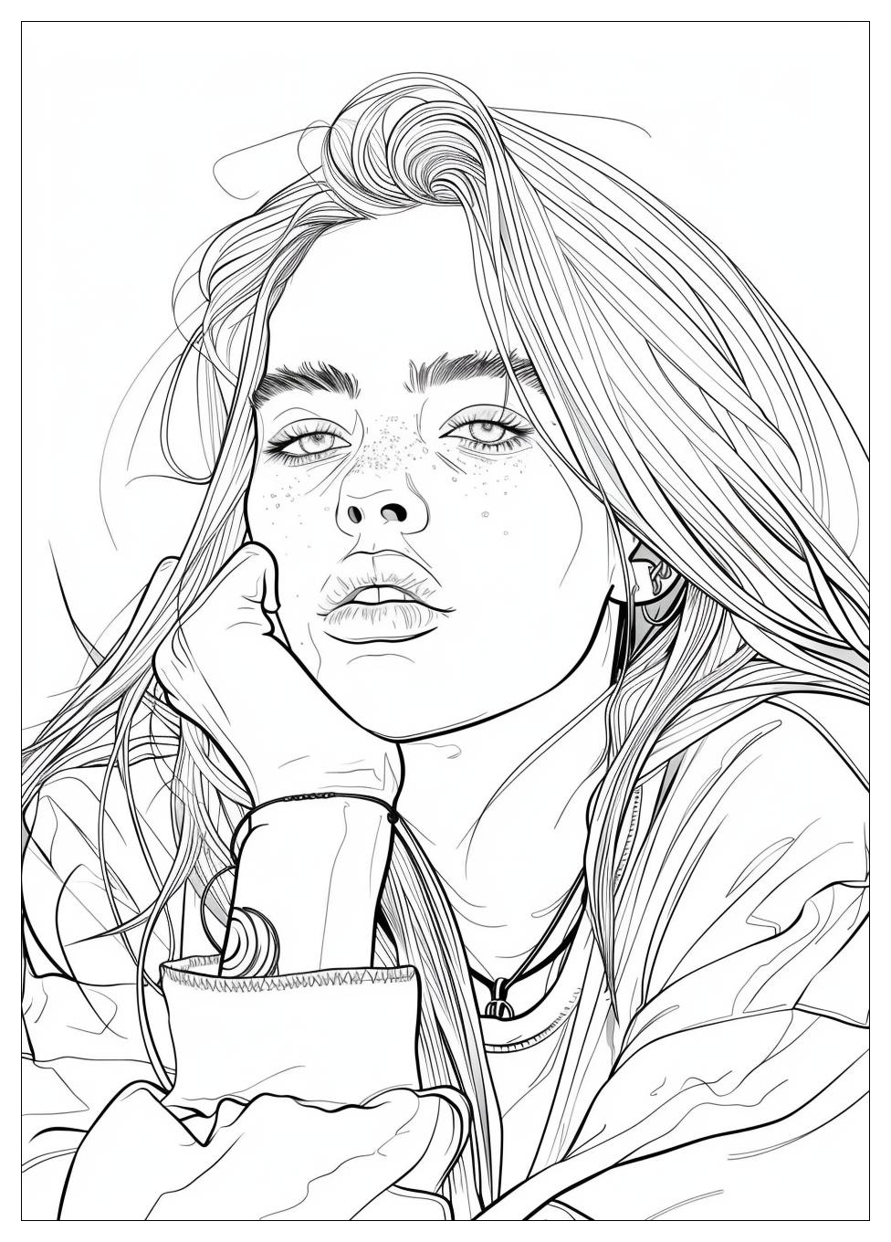 Billie Eilish Coloring Pages-6