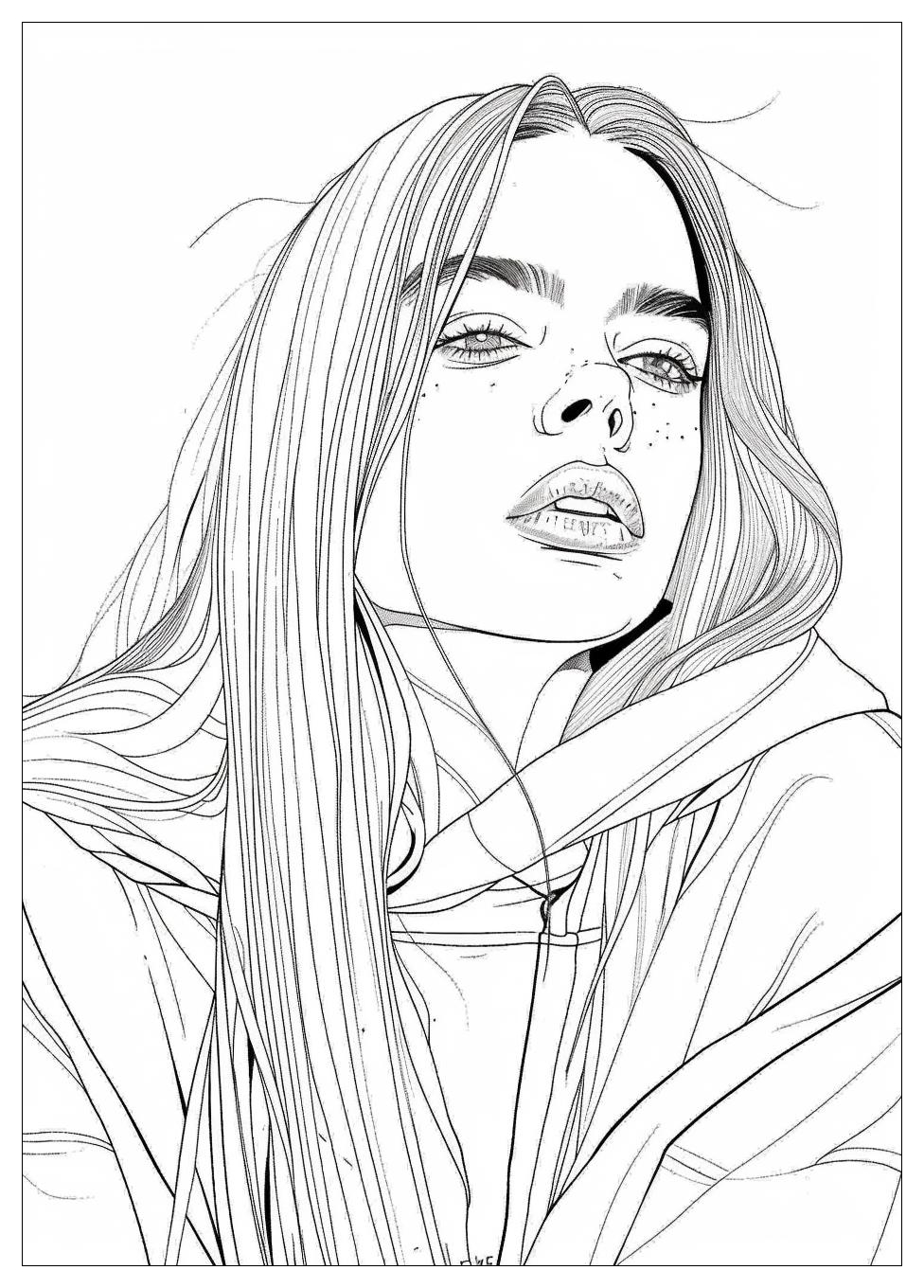 Billie Eilish Coloring Pages-7