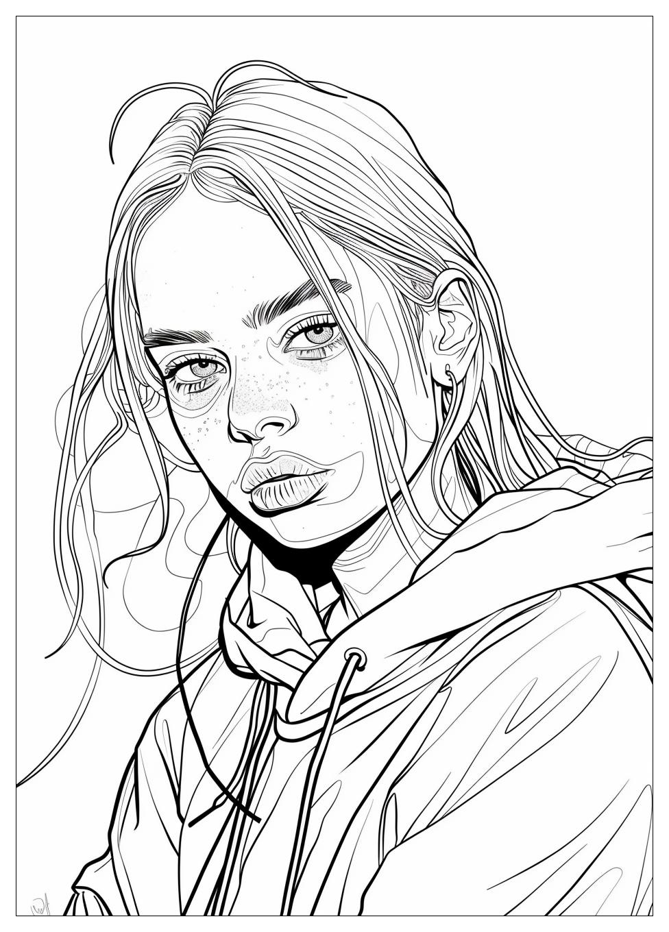 Billie Eilish Coloring Pages-8