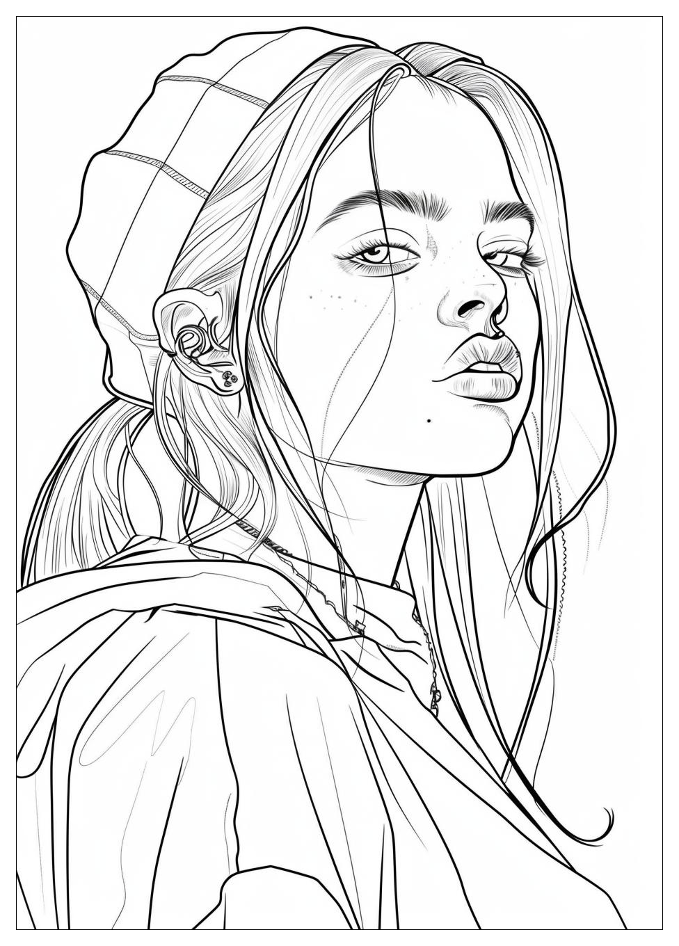 Billie Eilish Coloring Pages-9