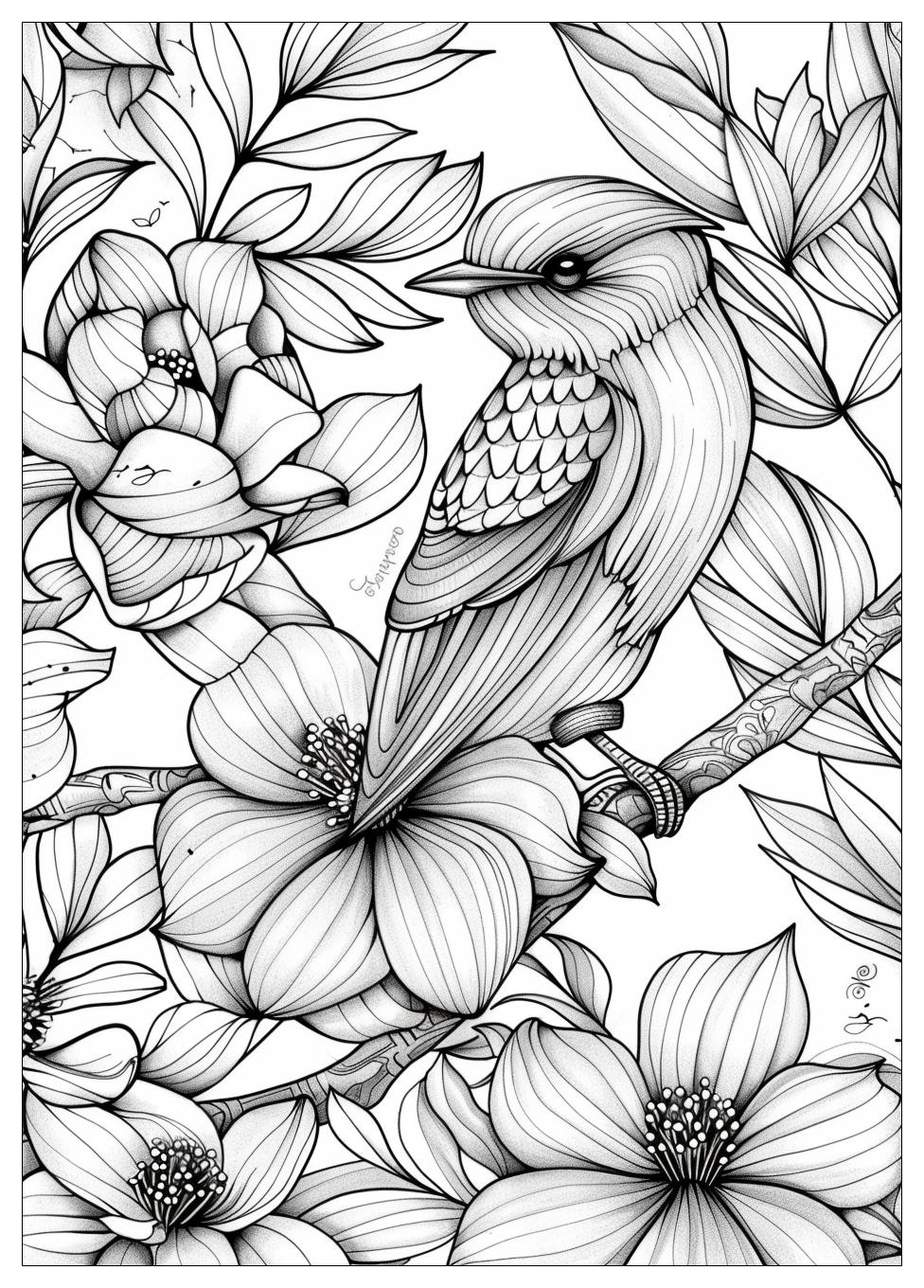 Bird Coloring Pages-13