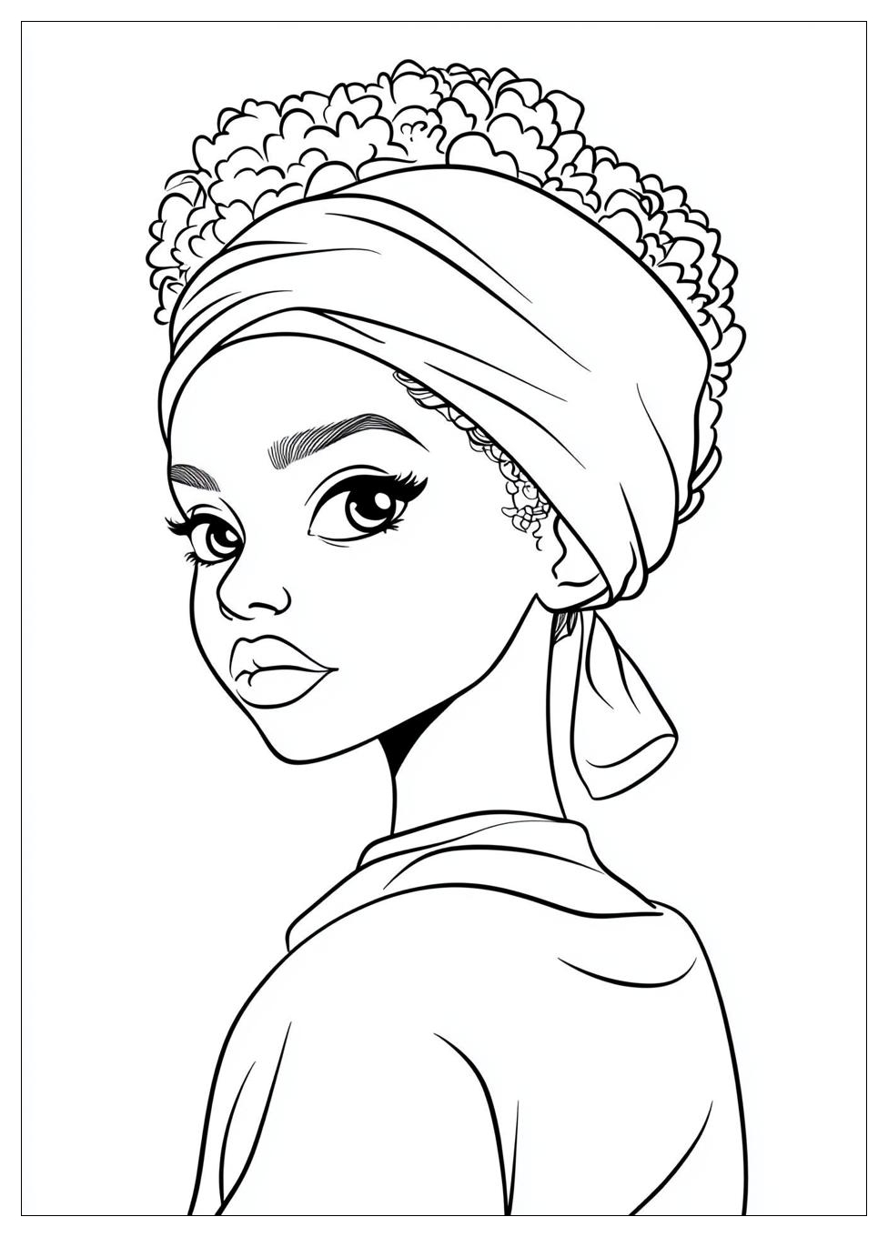 Black Girl Coloring Pages-1