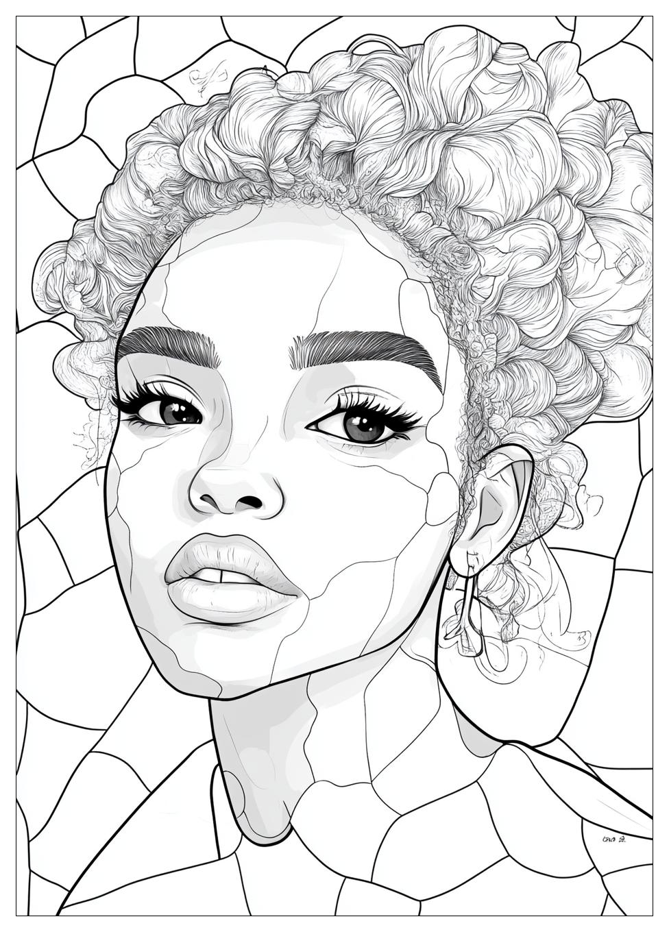 Black Girl Coloring Pages-11
