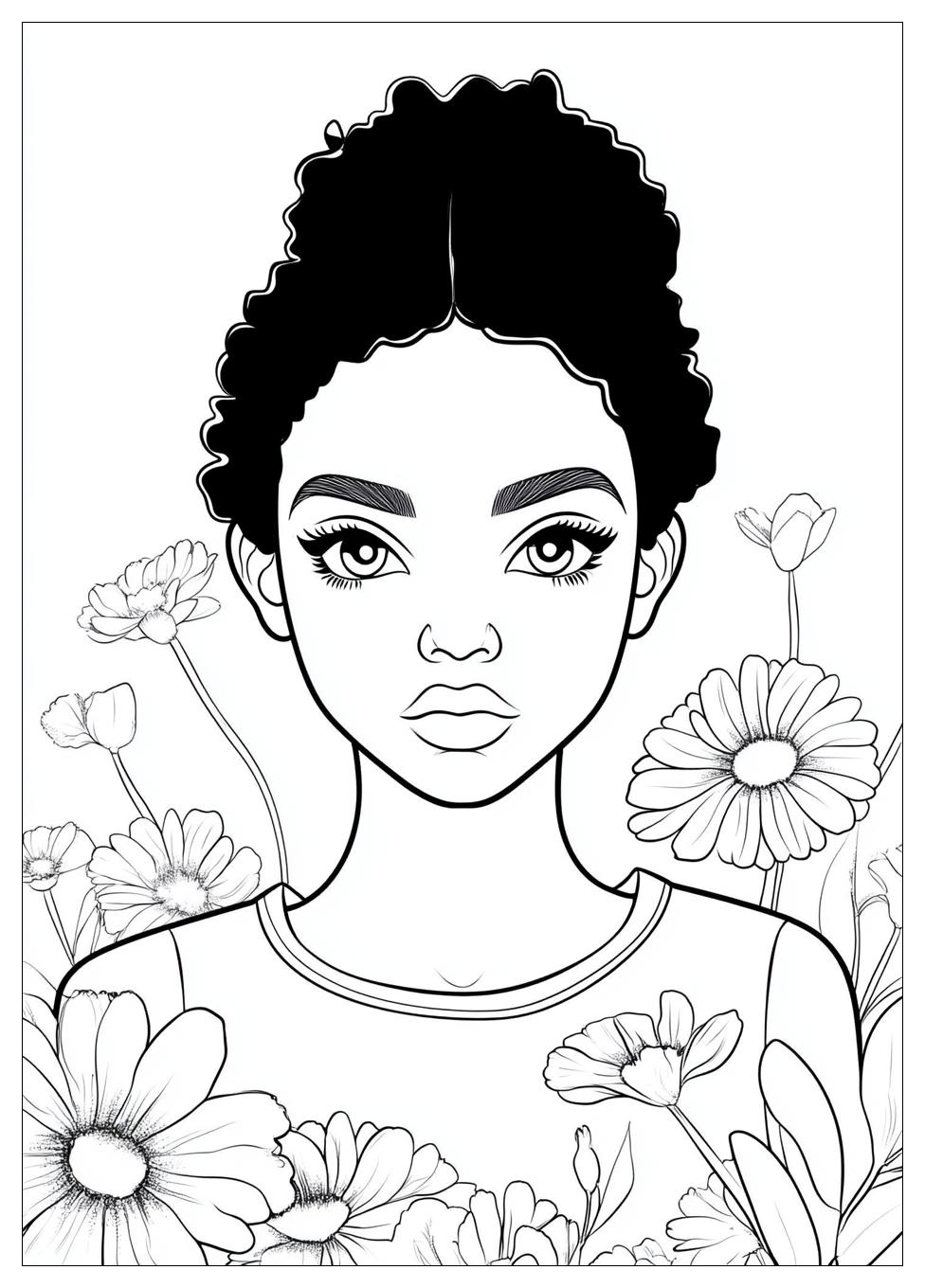 Black Girl Coloring Pages-12