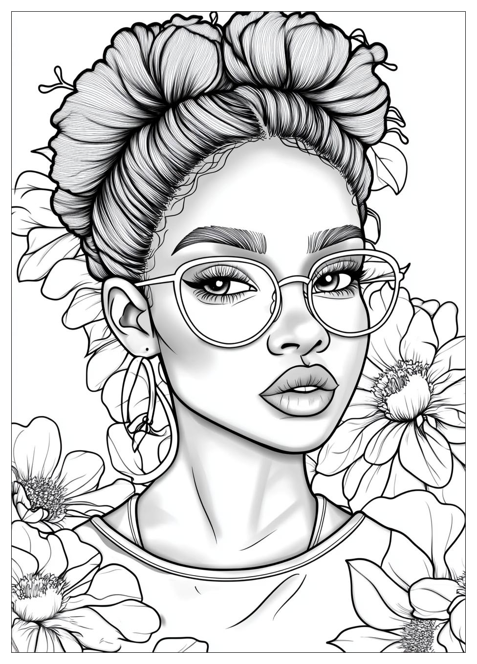 Black Girl Coloring Pages-14
