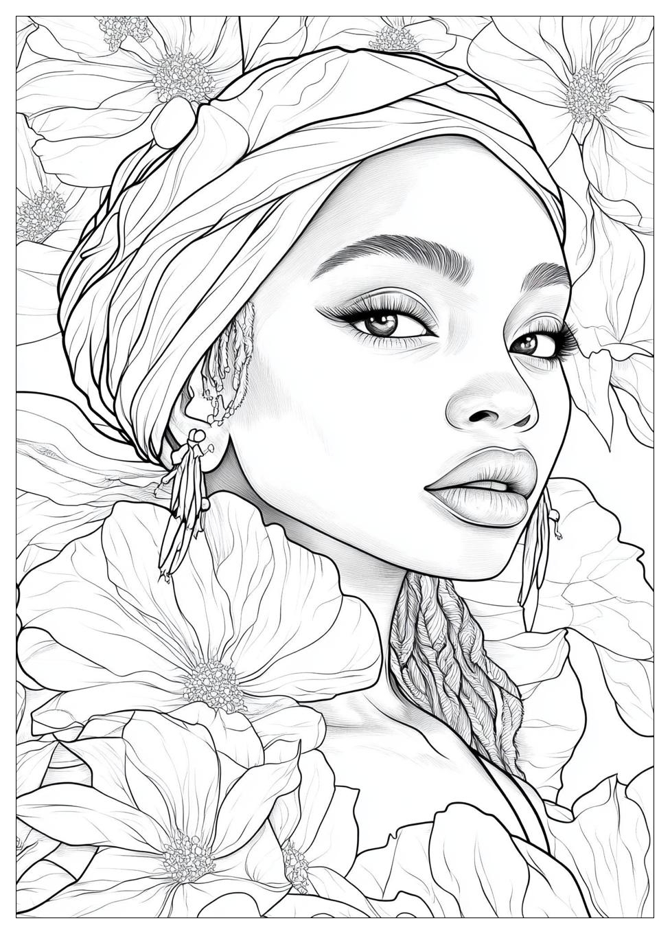 Black Girl Coloring Pages-15