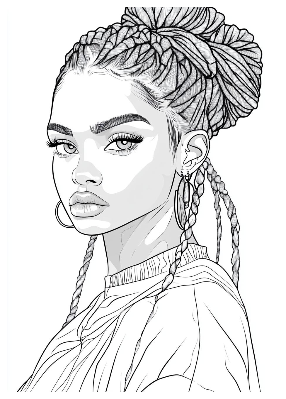 Black Girl Coloring Pages-16