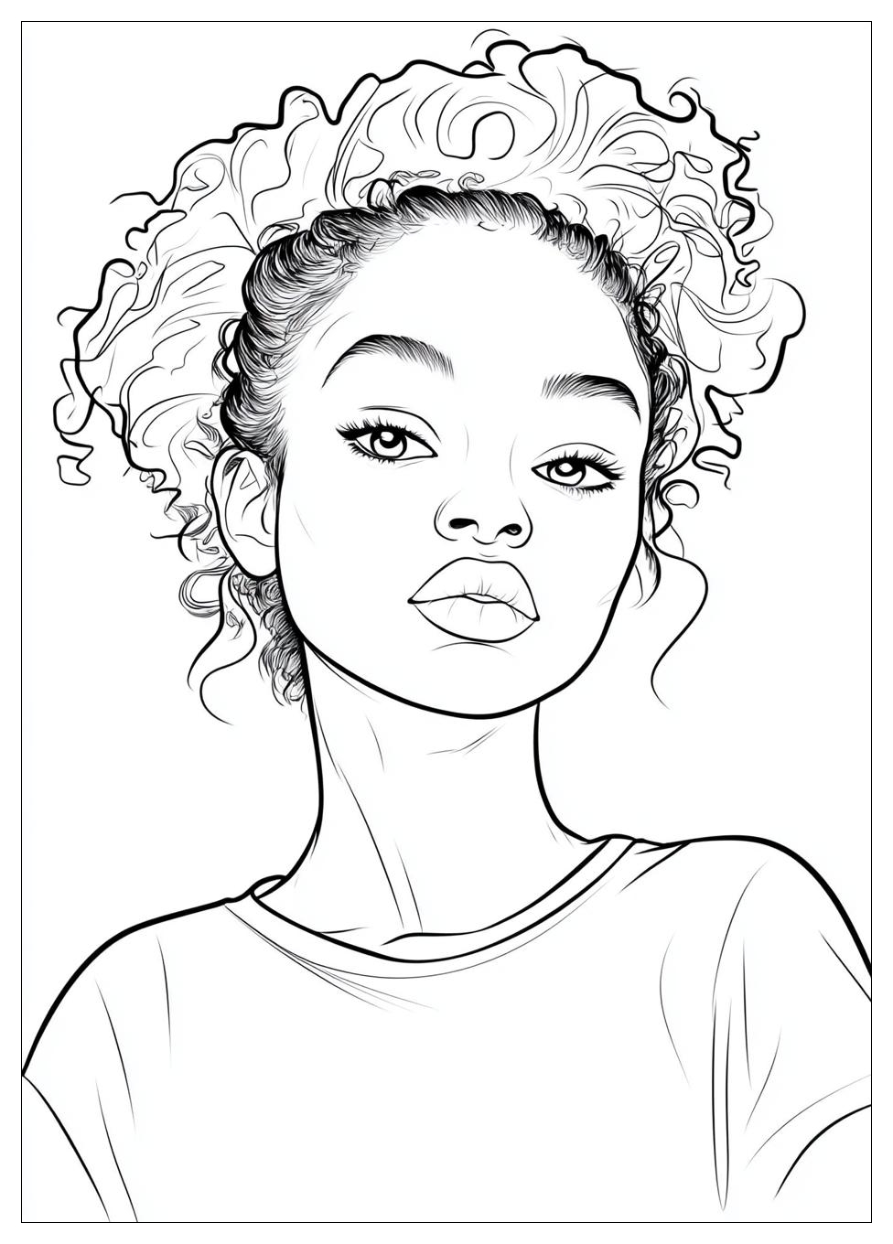 Black Girl Coloring Pages-8