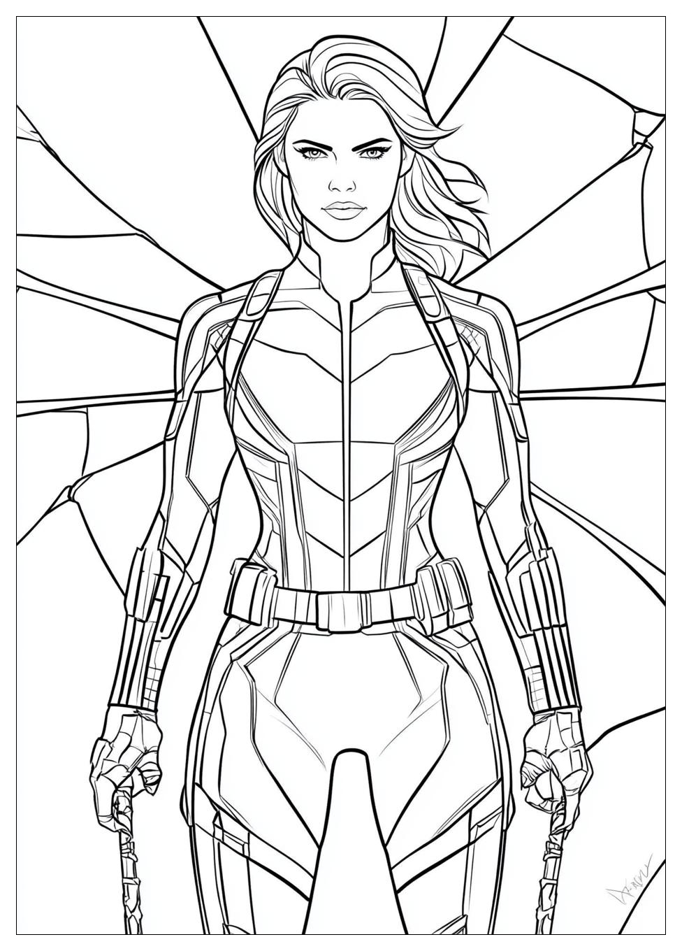 Black Widow Coloring Pages-1