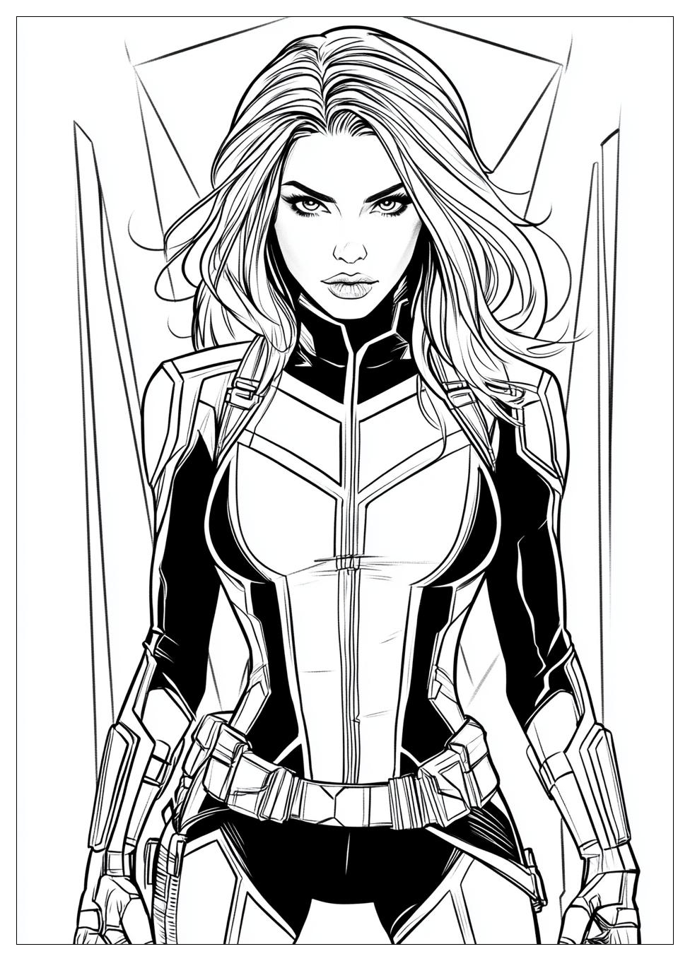 Black Widow Coloring Pages-11