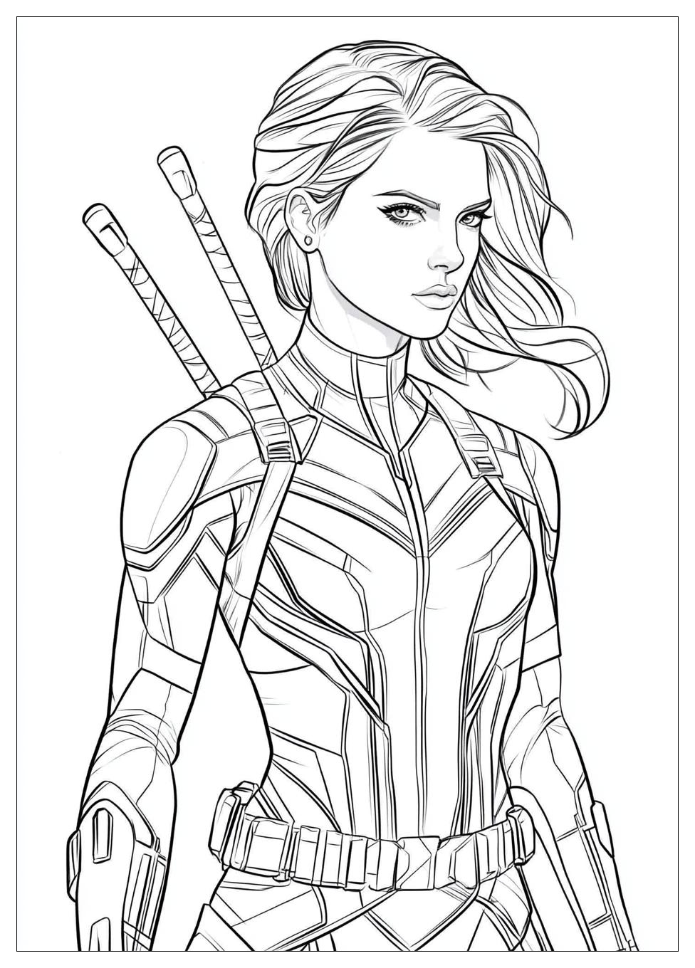 Black Widow Coloring Pages-2