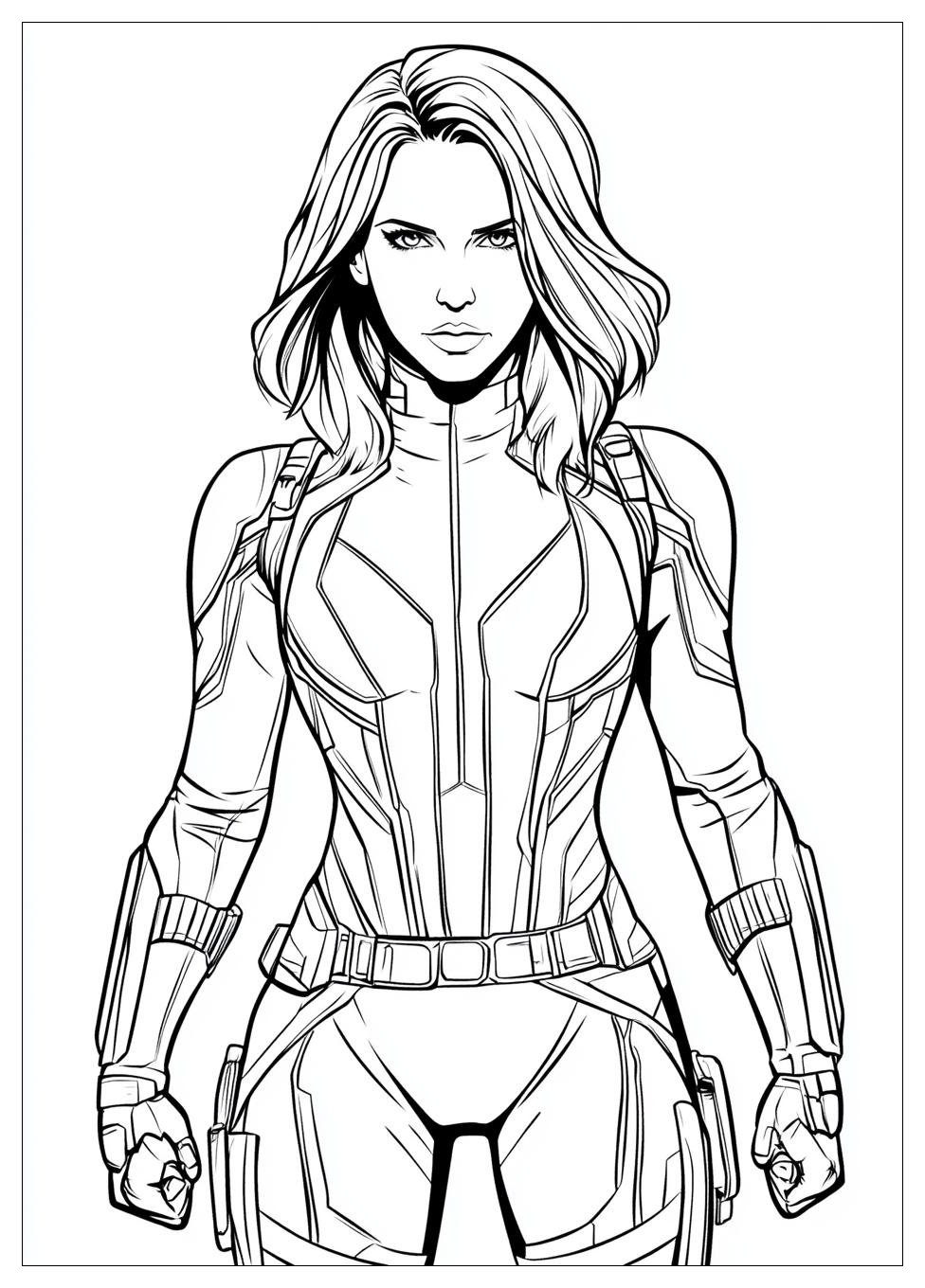 Black Widow Coloring Pages-3