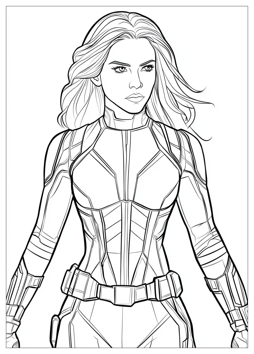 Black Widow Coloring Pages-4