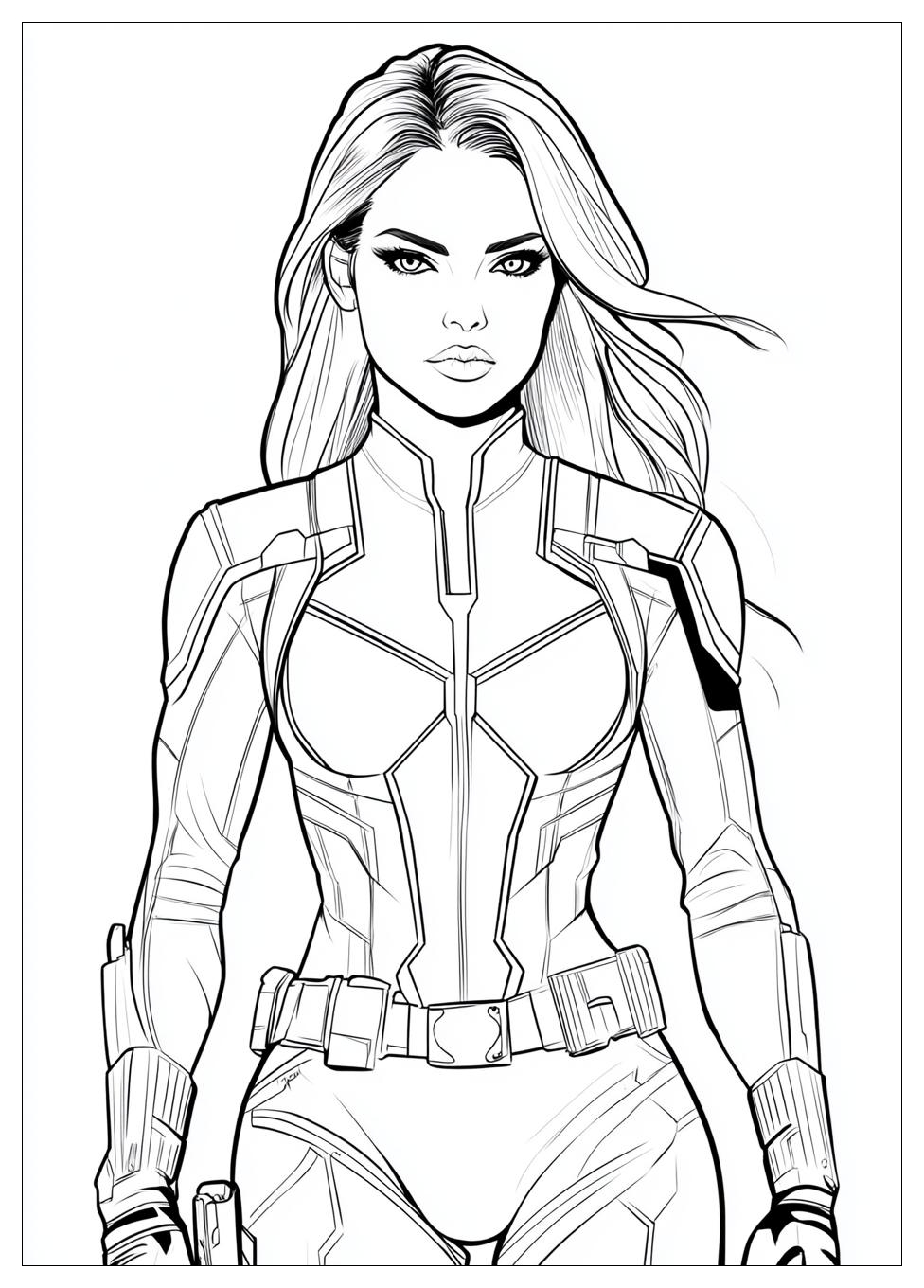 Black Widow Coloring Pages-5