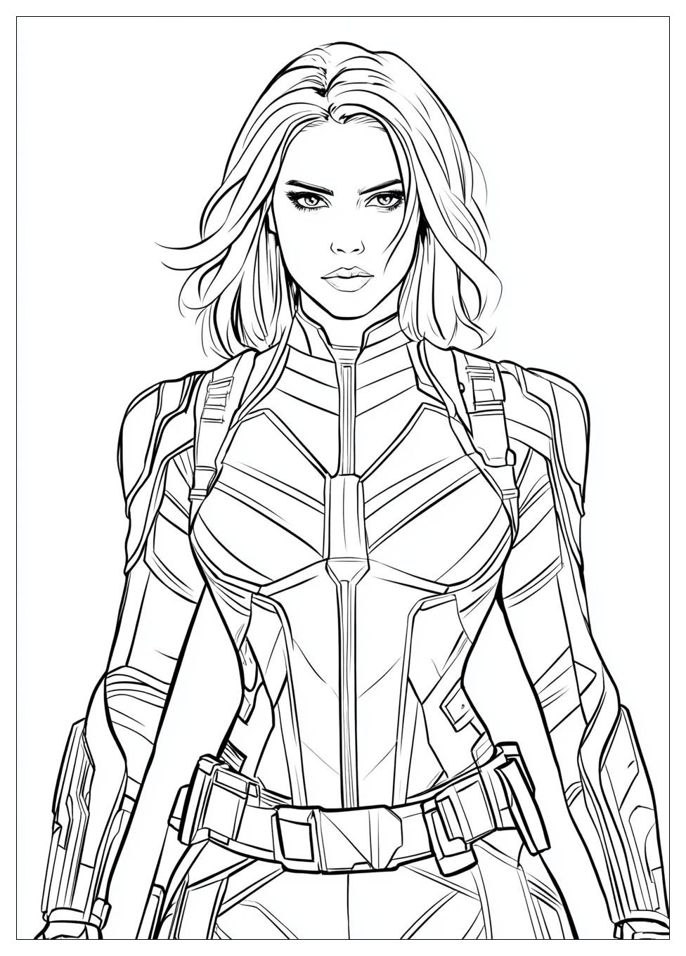Black Widow Coloring Pages-9