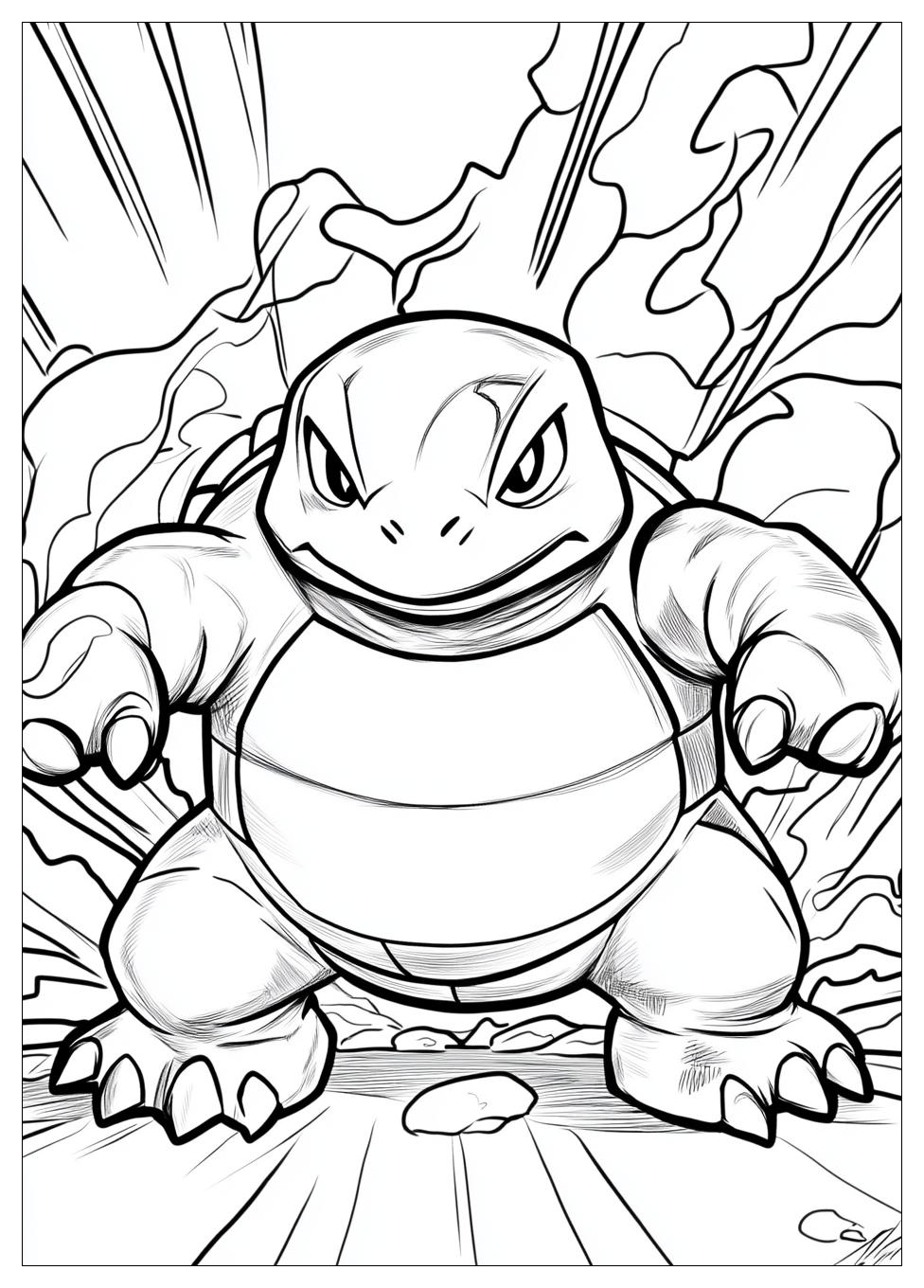 Blastoise Coloring Pages-1