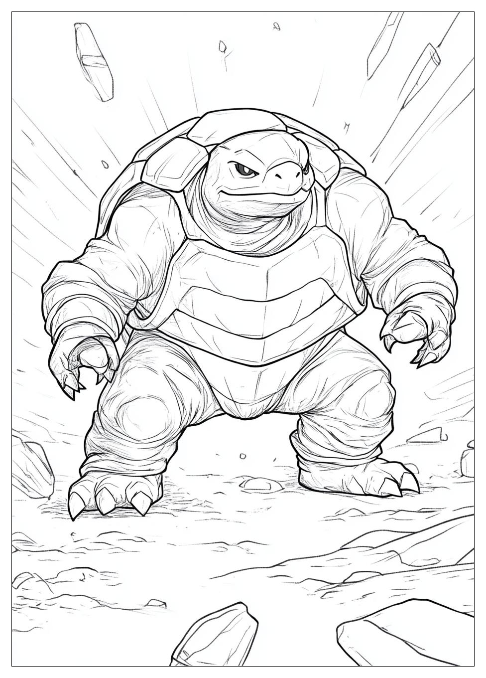 Blastoise Coloring Pages-13