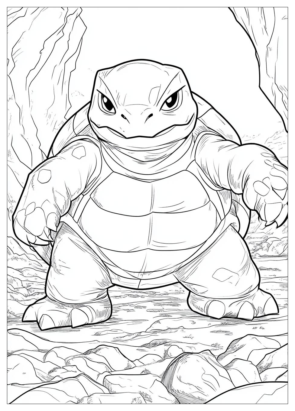 Blastoise Coloring Pages-14