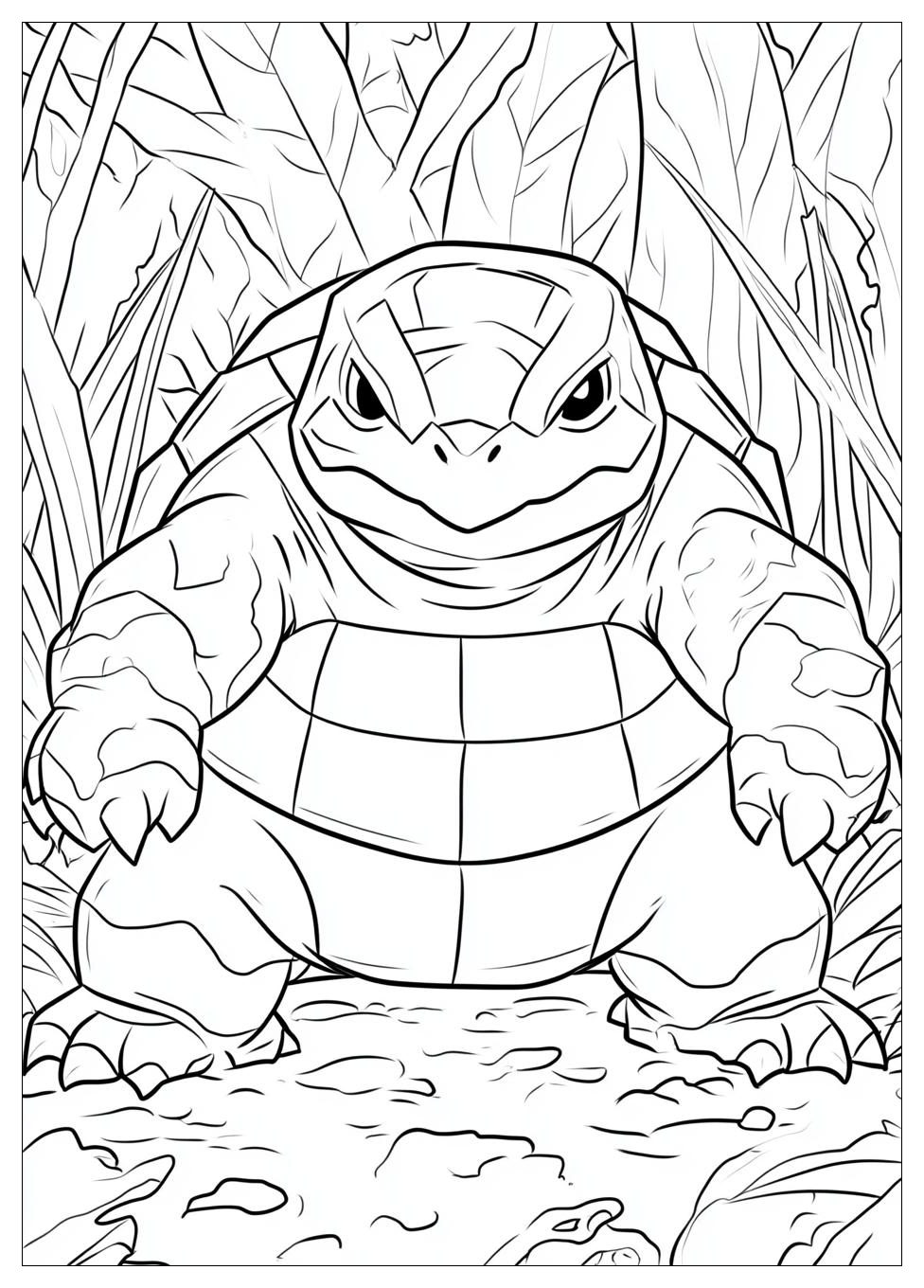Blastoise Coloring Pages-9