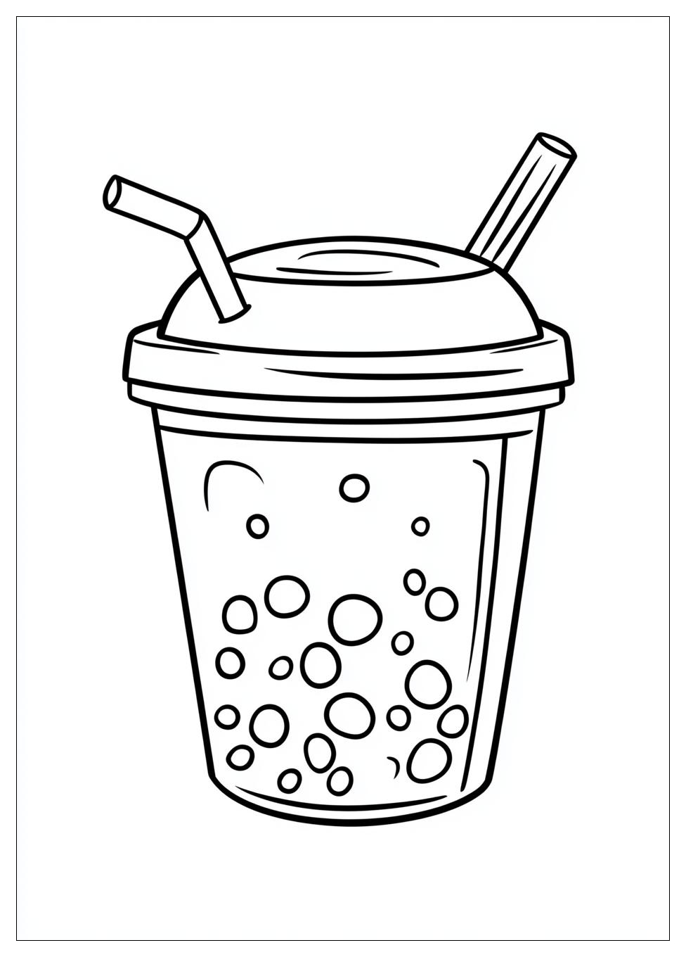 Boba Tea Coloring Pages-1