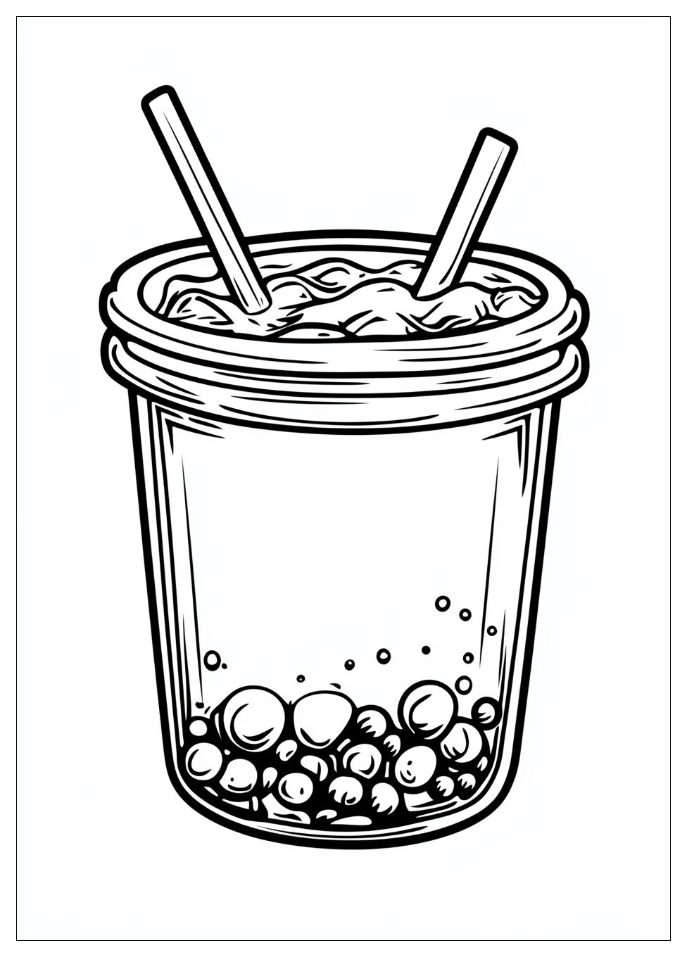 Boba Tea Coloring Pages-10
