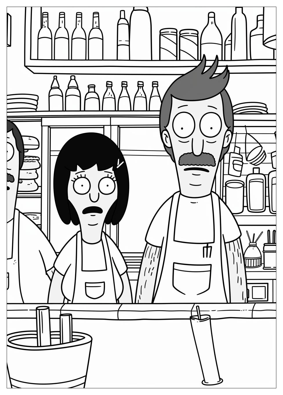 Bobs Burgers Coloring Pages-1