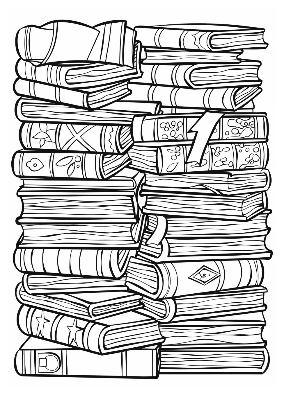 Books Coloring Pages-12