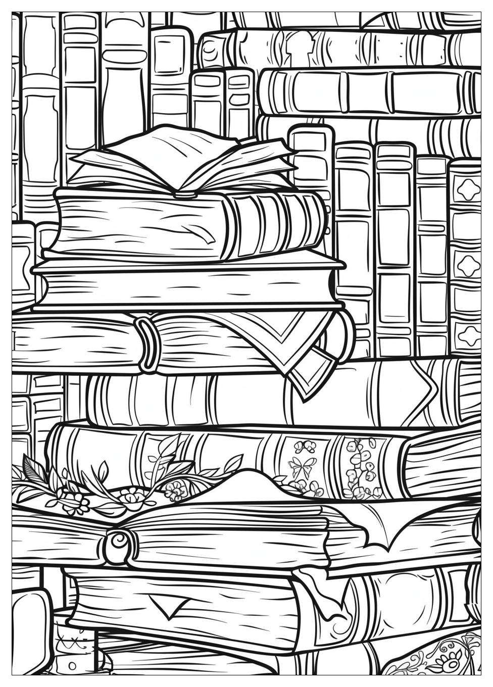 Books Coloring Pages-14