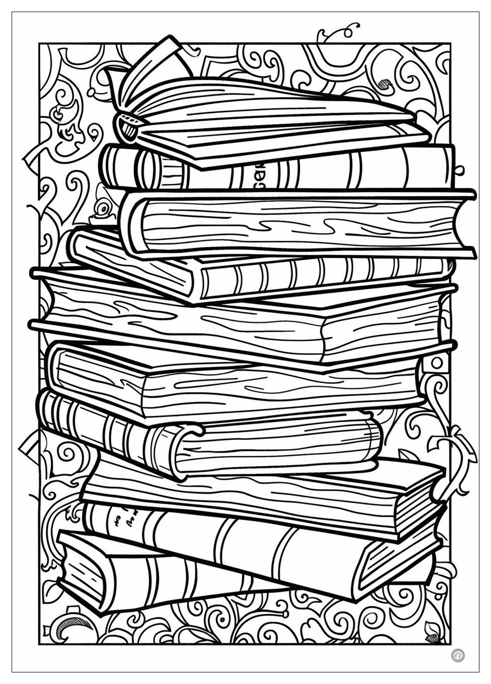 Books Coloring Pages-17